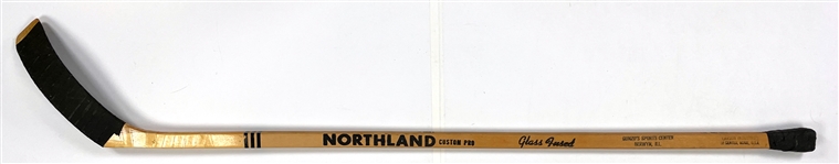 Dennis Hull Game Used Northland Custom Pro Hockey Stick with Banana Blade