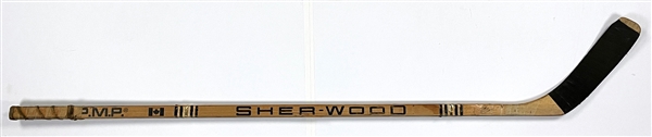 Al Secord Rookie-Era Game Used Sher-Wood 5052-A Hockey Stick