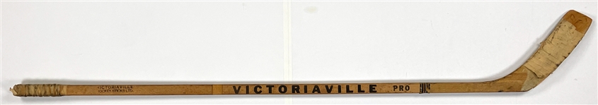 Stan Mikita 1960 Game Used Victoriaville Hockey Stick - Stanley Cup Era Gamer!!