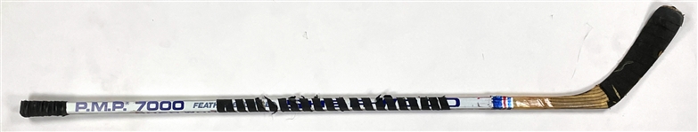 Börje Salming Game Used Sher-Wood Hockey Stick - Hall of Famer