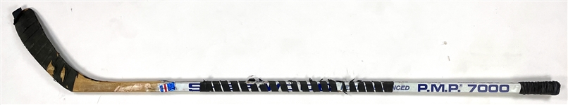 Börje Salming Game Used Sher-Wood Hockey Stick - Hall of Famer