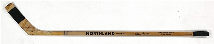 Gordie Howe Game Issued Northland Custom Pro Hockey Stick - Hall of Famer - 4X Cup Winner