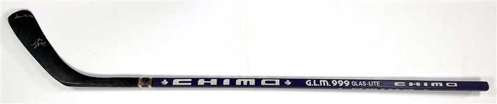 Guy Lafleur Signed Game Issued Chimo Hockey Stick - Hall of Famer - 5X Cup Winner