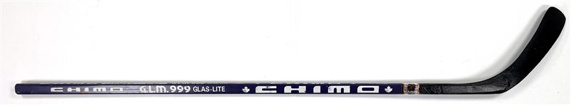 Guy Lafleur Signed Game Issued Chimo Hockey Stick - Hall of Famer - 5X Cup Winner