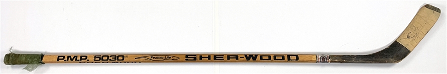 Pat Stapleton Signed Game Used Sherwood Hockey Stick