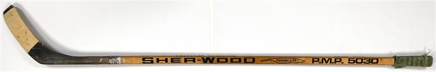 Pat Stapleton Signed Game Used Sherwood Hockey Stick