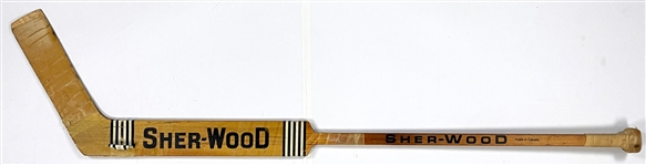 Ken Dryden Game Used Sher-Wood Goalie Stick - Hall of Famer - 6X Cup Winner