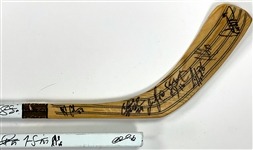 2001 and 2005 Chicago Blackhawks Team Signed Hockey Sticks - 20+ Signatures on Each (2) (BAS)