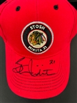 Chicago Blackhawks Legends Signed Cap Collection of Seven incl. Stan Makita (BAS)