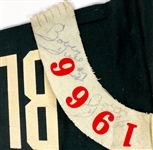 1965-1966 Chicago Blackhawks Signed Pennant - Signed Twice by Bobby Hull (BAS)