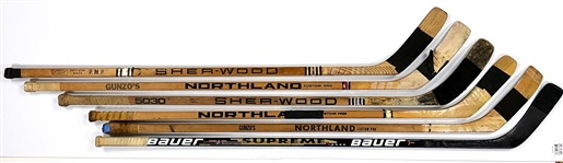 Chicago Blackhawks Game Used Stick Collection of 13 Incl. Tony Amonte, Dennis Hull and Others