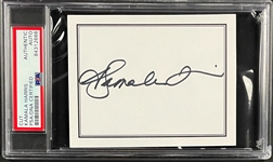 Vice President Kamala Harris Signed Note Card - Encapsulated Authentic by PSA/DNA