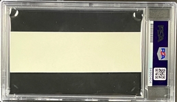 Chuck Yeager Signed Cut with His Image - Encapsulated Authentic by PSA/DNA