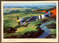 Roland Beaumont Signed "The Exterminator" Stan Stokes Aviation Artwork (AI Verified)