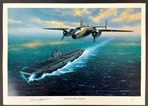 Travis Hoover Signed "Destination: Tokyo" Stan Stokes Aviation Artwork (AI Verified)