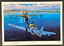Urban Drew Signed "A Big Victory" Stan Stokes Aviation Artwork (AI Verified)