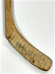 Michel Goulet Signed Game Used Titan 2020 Hockey Stick (BAS)