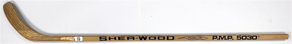Steve Larmer Game Issued Sher-Wood P.M.P. 5030 Hockey Stick 
