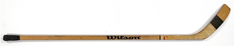 Cliff Koroll Signed Game Used Wilson Pro Select Hockey Stick (BAS)