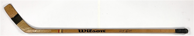 Cliff Koroll Signed Game Used Wilson Pro Select Hockey Stick (BAS)