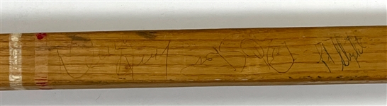 Bill White 1971-1972 Chicago Blackhawks Team Signed Game Used Northland Custom Pro Hockey Stick Signed by Tony Esposito, Dennis Hull and Others (11 Signatures) (BAS) 
