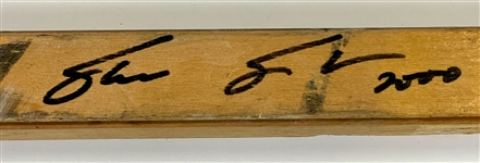 Steve Smith Signed Game Used Sher-Wood P.M.P. 9030 Hockey Stick (BAS)