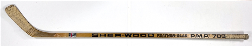 Brian Bellows Game Used Sher-Wood P.M.P. 7030 Hockey Stick