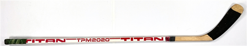 Neal Broten Game Used Titan TPM 2020 Hockey Stick