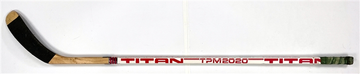 Neal Broten Game Used Titan TPM 2020 Hockey Stick