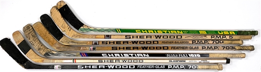 NHL Game Used Hockey Stick Collection (12)