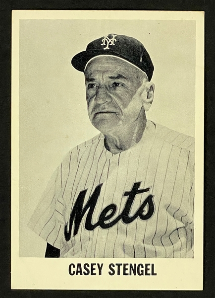 1965 "Dugan Brothers Bakery" Casey Stengel Card - Celebrating His Retirement