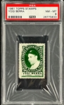 1961 Topps Stamps Yogi Berra - PSA NM-MT 8