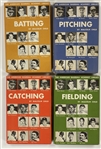 1953 "American Baseball Academy Library" Complete Set of 4 Books - <em>Pitching</em>, <em>Batting</em>, <em>Fielding</em>, <em>Catching</em>, 