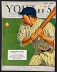 1929 <em>The Youth's Companion</em> with Babe Ruth Cover - Very Tough Oversized 20's Magazine