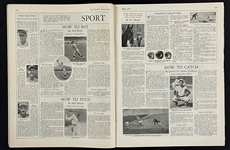 1929 <em>The Youth's Companion</em> with Babe Ruth Cover - Very Tough Oversized 20's Magazine