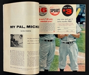 1956 <em>Sport</em> Magazine with Mickey Mantle on the Cover - Mantle's Triple Crown Season