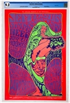 1967 Jefferson Airplane Concert Poster (BG-54-OP-1) - Encapsulated CGC 9.2 - Bill Graham Presents Winterland and Fillmore Auditorium