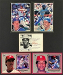 Signed Oversized Basball Card Collection of 24 Incl. Steve Carlton, Don Mattingly and Others (BAS)