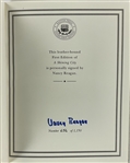 Nancy Reagan Signed <em>A Shining City: The Legacy of Ronald Reagan</em> - Easton Press Signed FIrst Edition