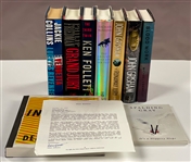 American Authors Signed Book Collection of Nine Incl. John Grisham, Salman Rushdie and Others (BAS)