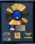 RIAA Gold Record Award for Anthraxs 1990 LP <em>Persistence of Time</em> - Award to Industry Marketing Executive