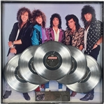 Mercury/Polygram Records 5X Platinum Award for Bon Jovis 1986 LP <em>Slippery When Wet</em> - Massive Oversized Display Piece!