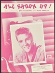 1950's - 1960's Elvis Presley Sheet Music Collection of 6 Incl. Heartbreak Hotel, Love Me Tender and Others