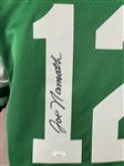 Joe Namath Signed New York Jets #12 NAMATH Lifetime Stats Jersey (JSA)