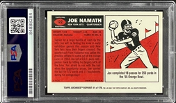 Joe Namath Signed 1965 Topps Reprint Card - Encapsulated PSA/DNA GEM MINT 10