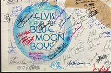 Elvis Presley Poster Signed by More than 70 of His Band Members, Memphis Mafia, Family and Friends! (BAS)
