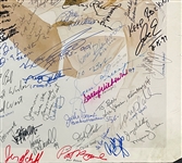 Elvis Presley Poster Signed by More than 70 of His Band Members, Memphis Mafia, Family and Friends! (BAS)