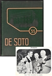 1955 <em>DeSoto</em> Memphis State Yearbook Featuring Elvis Presley, Tony Curtis, George Klein and Wink Martindale