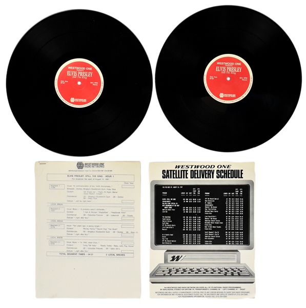 1987 Elvis Presley Westwood One Radio Networks 4-LP Radio Show <em>Elvis Presley: Still the King</em> Incl. Original Paperwork
