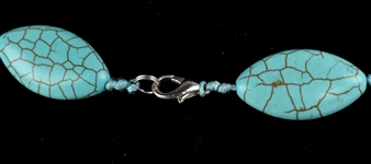 1970's Elvis Presley Owned Turquoise Colored Bead Statement Necklace